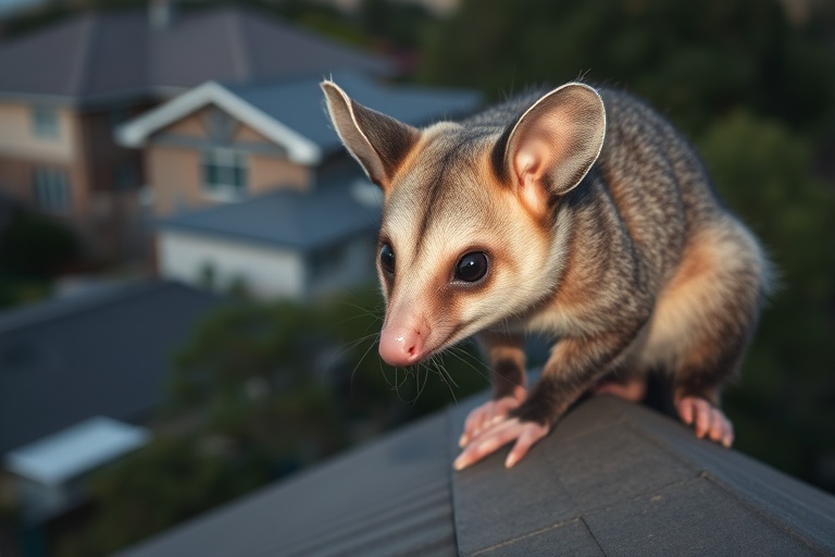 Possum in Officer residential area