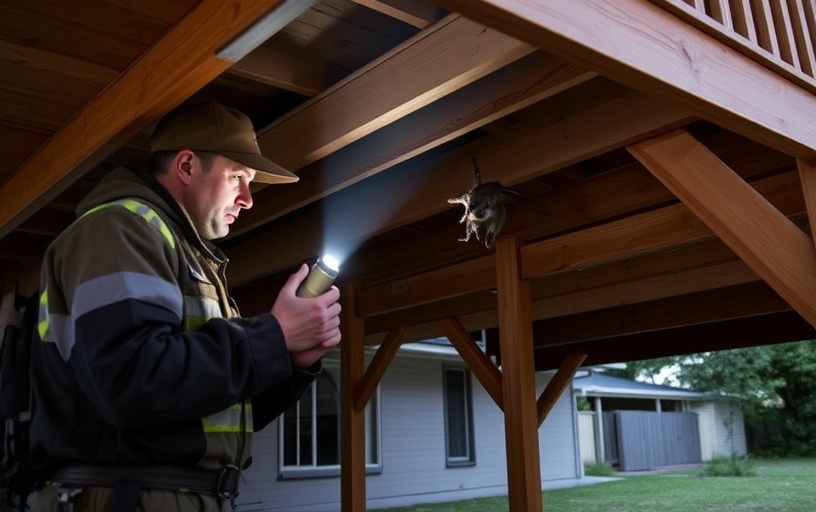 Under Deck Possum Removal in Officer